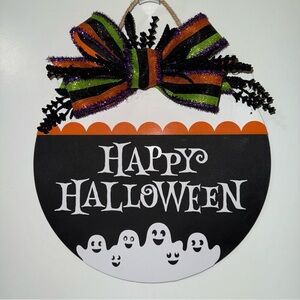 👻 Ghost Happy Halloween door hanger